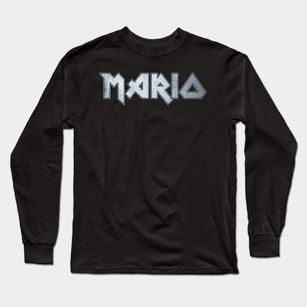 Heavy metal Mario Long Sleeve T-Shirt by KubikoBakhar